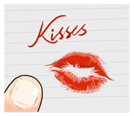Стикерпак The Kissing для Telegram