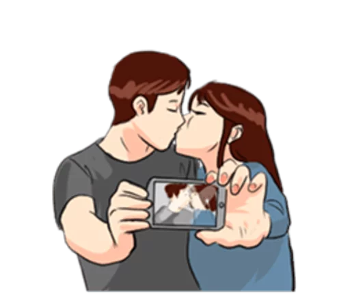💏 Стикер «The Kissing» для Telegram