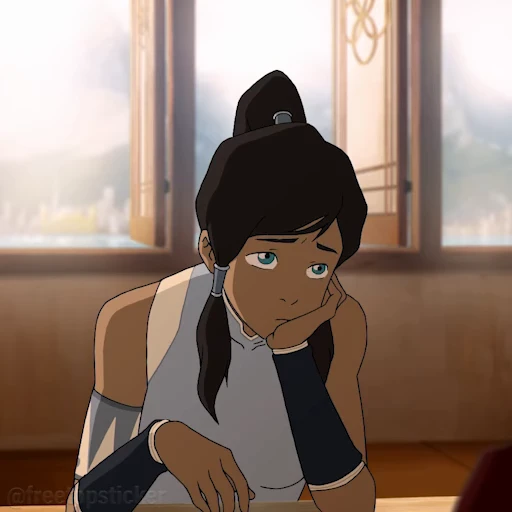 😕 Стикер «The Legend of Korra» для Telegram