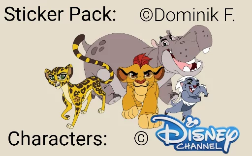 © Стикер «TheLionGuard» для Telegram