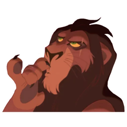 😒 Стикер «The Lion King Scar» для Telegram