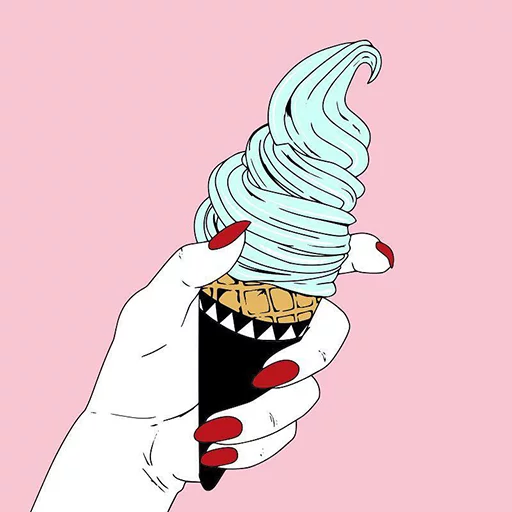 🍦 Стикер «MOON BACON» для Telegram