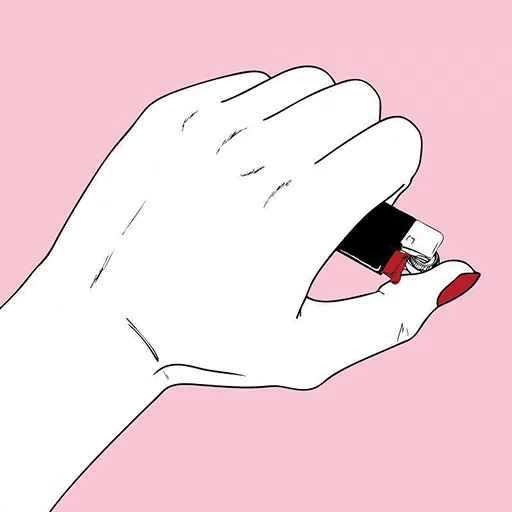 🚬 Стикер «MOON BACON» для Telegram