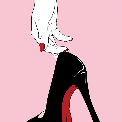 👠 Стикер «MOON BACON» для Telegram