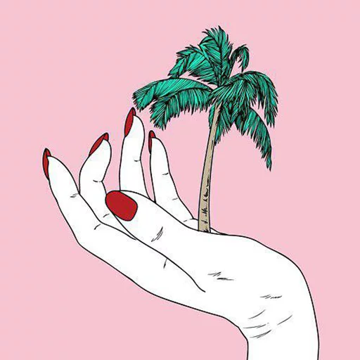 🌴 Стикер «MOON BACON» для Telegram