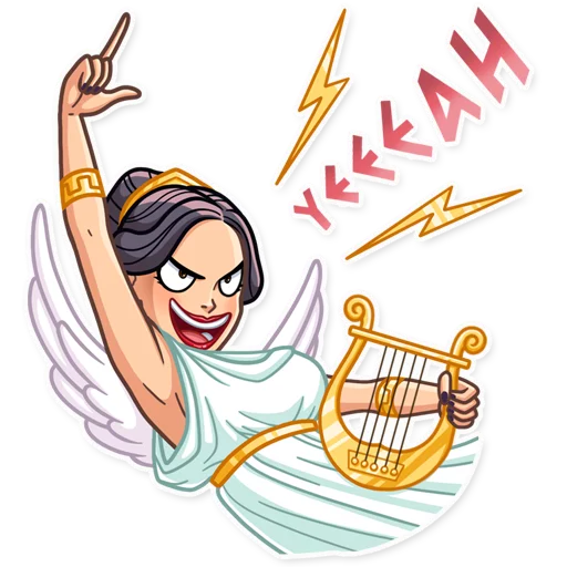 👆 Стикер «The Muse» для Telegram