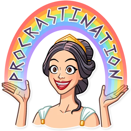 🌈 Стикер «The Muse» для Telegram