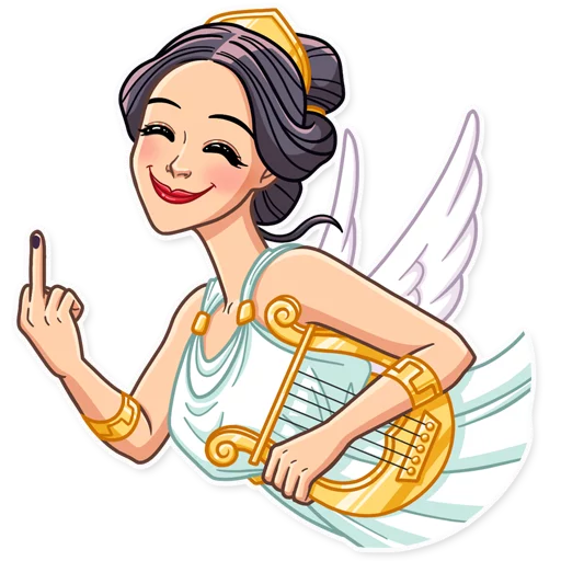 🖕 Стикер «The Muse» для Telegram