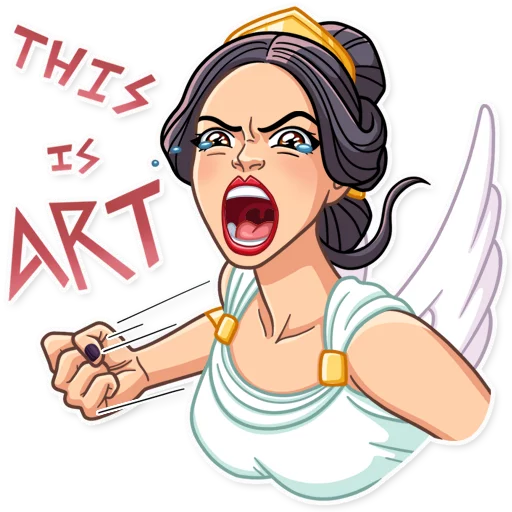 😠 Стикер «The Muse» для Telegram