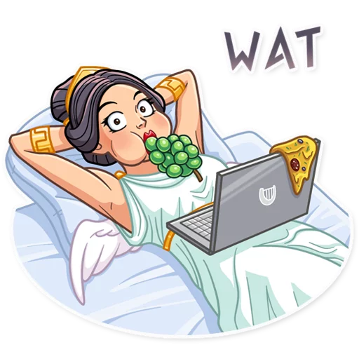 🍇 Стикер «The Muse» для Telegram