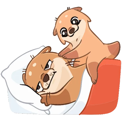 😴 Эмодзи «Семейка Отти» для Telegram