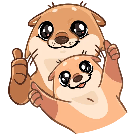 👍 Эмодзи «Семейка Отти» для Telegram