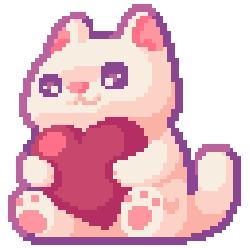❤️ Стикер «thepixelcats» для Telegram
