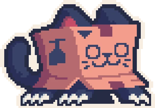 🔪 Стикер «thepixelcats» для Telegram