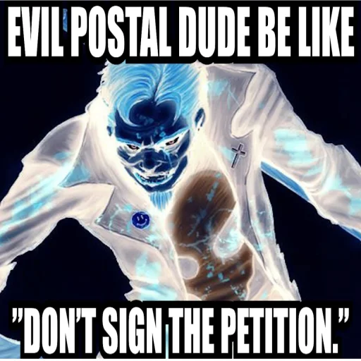 👺 Стикер «POSTAL» для Telegram