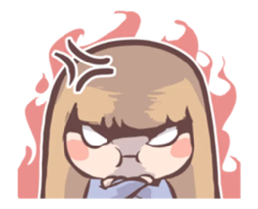 😡 Стикер «potato girl» для Telegram