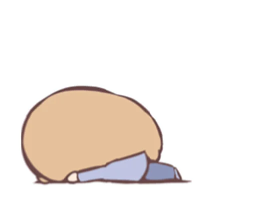 😣 Стикер «potato girl» для Telegram