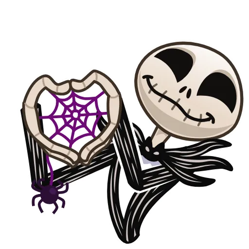 ❤️ Стикер «Jack Skellington» для Telegram