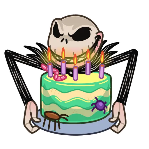 🎂 Стикер «Jack Skellington» для Telegram