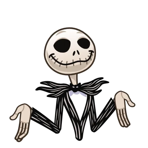 🤷‍♂️ Стикер «Jack Skellington» для Telegram
