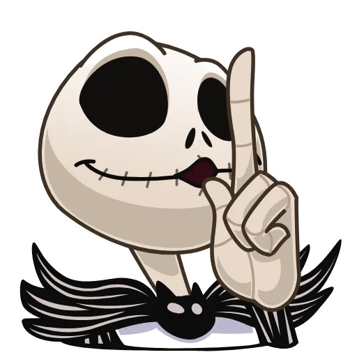 🤫 Стикер «Jack Skellington» для Telegram