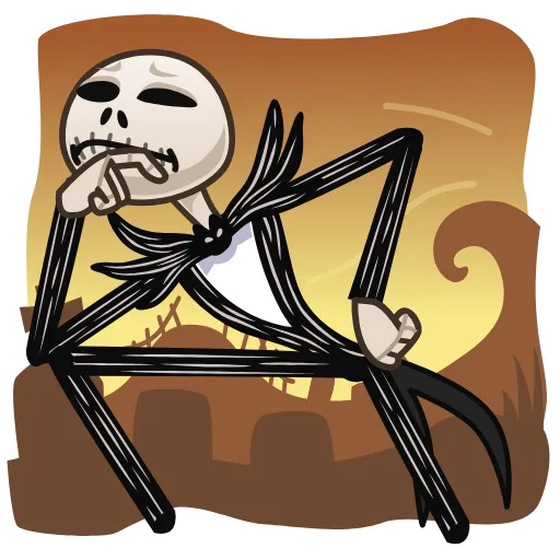 🤔 Стикер «Jack Skellington» для Telegram