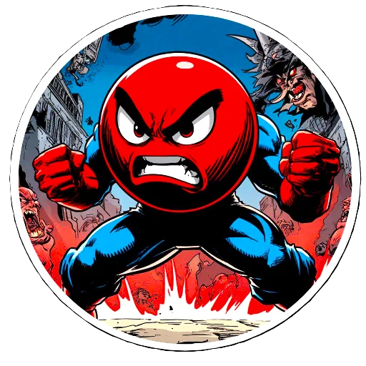 💪 Стикер «The red ball» для Telegram