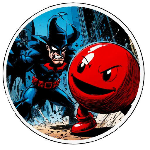🦹‍♂️ Стикер «The red ball» для Telegram