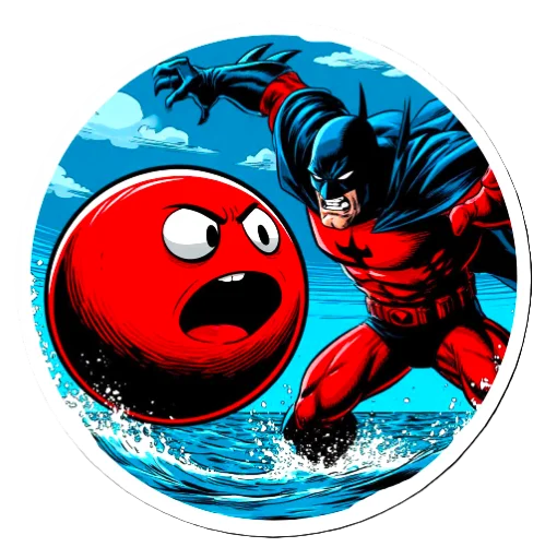 🥊 Стикер «The red ball» для Telegram