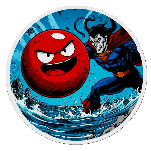 👊 Стикер «The red ball» для Telegram
