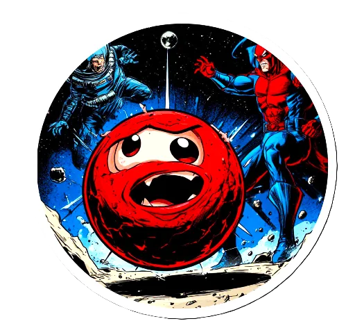 🤕 Стикер «The red ball» для Telegram