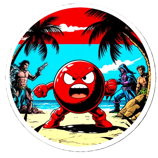 💪 Стикер «The red ball» для Telegram