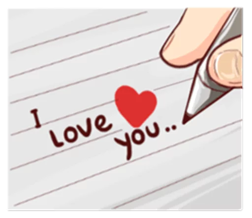 ❤ Стикер «The Signs of Love» для Telegram