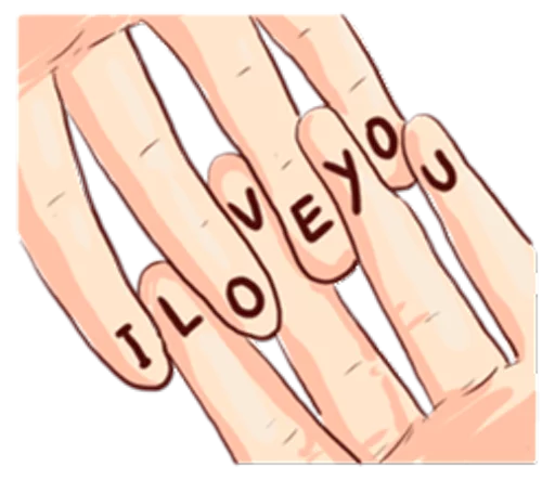 ❤ Стикер «The Signs of Love» для Telegram