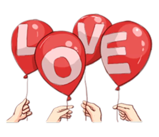 🎈 Стикер «The Signs of Love» для Telegram