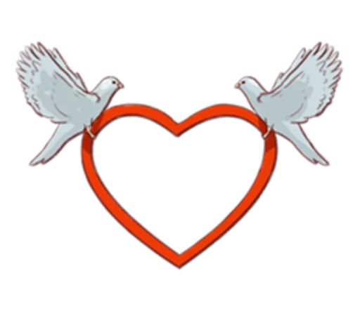 🕊 Стикер «The Signs of Love» для Telegram