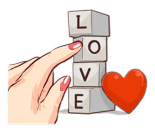 ❤ Стикер «The Signs of Love» для Telegram