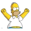 Стикер 14 🤗 The Simpsons - смайлики с Симпсонами 🍩