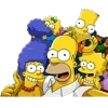 Стикер 11 🤗 The Simpsons - смайлики с Симпсонами 🍩