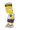 Стикер 3 🤗 The Simpsons - смайлики с Симпсонами 🍩
