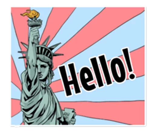 🗽 Стикер «The Statue» для Telegram