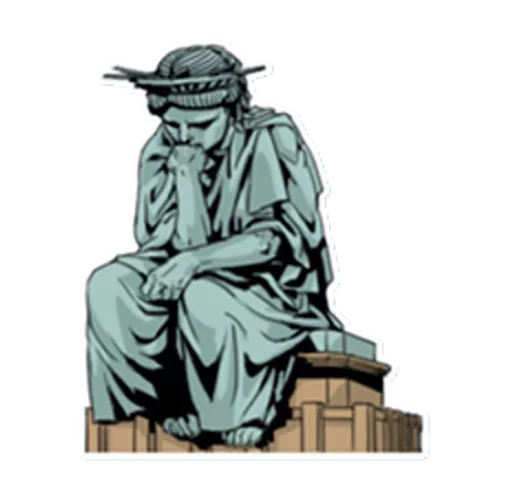 🗽 Стикер «The Statue» для Telegram