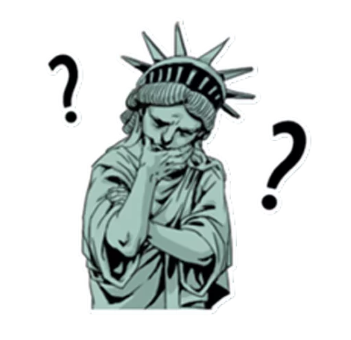 🗽 Стикер «The Statue» для Telegram