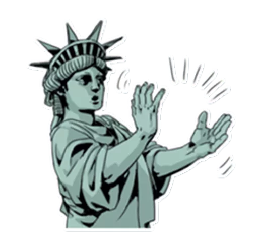 🗽 Стикер «The Statue» для Telegram