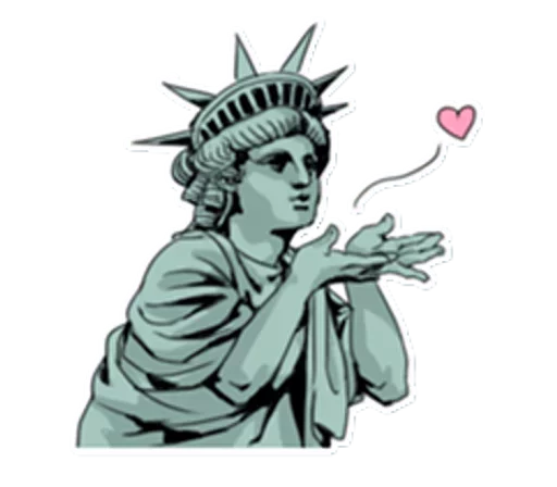🗽 Стикер «The Statue» для Telegram