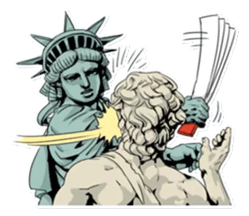 🗽 Стикер «The Statue» для Telegram