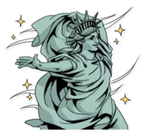 🗽 Стикер «The Statue» для Telegram