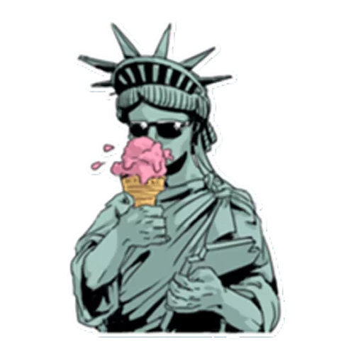 🗽 Стикер «The Statue» для Telegram