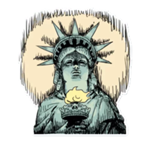 🗽 Стикер «The Statue» для Telegram