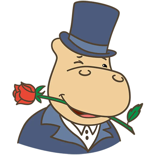 🦛 Стикер «ТимаТомное настроение Без Текста» для Telegram